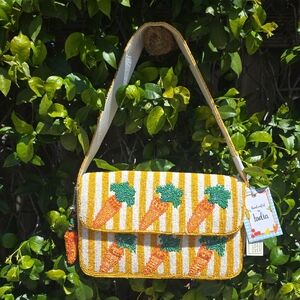 Handcrafted Beaded Carrot Design Bag
